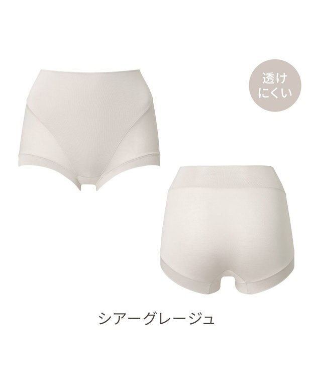 BRADELIS New York 【Yukine inc. 】　ゆきねえとろけるシルク混ライトショーツ26 ブラデリス  深め 補正下着 補整 シアーグレージュ