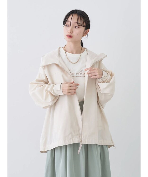 earth music&ecology スポーティーブルゾン Cream