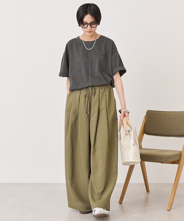 AMERICAN HOLIC バックロゴルーズＴシャツ Charcoal Gray