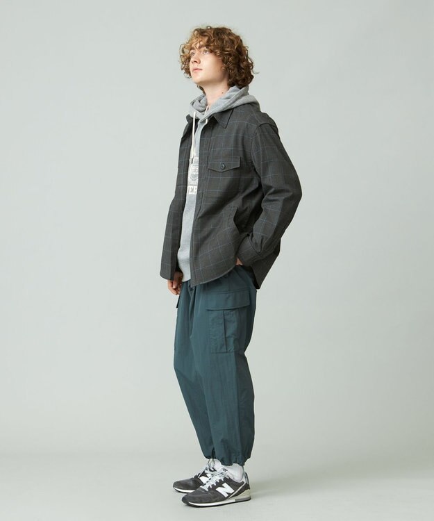 J.PRESS YORK STREET 【UNISEX】チェックCPOジャケット グレー系4
