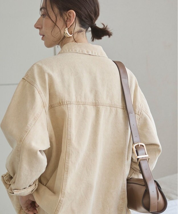 WEGO 【ANGIE VINTAGE】オーバーサイズデニムジャケット イエロー