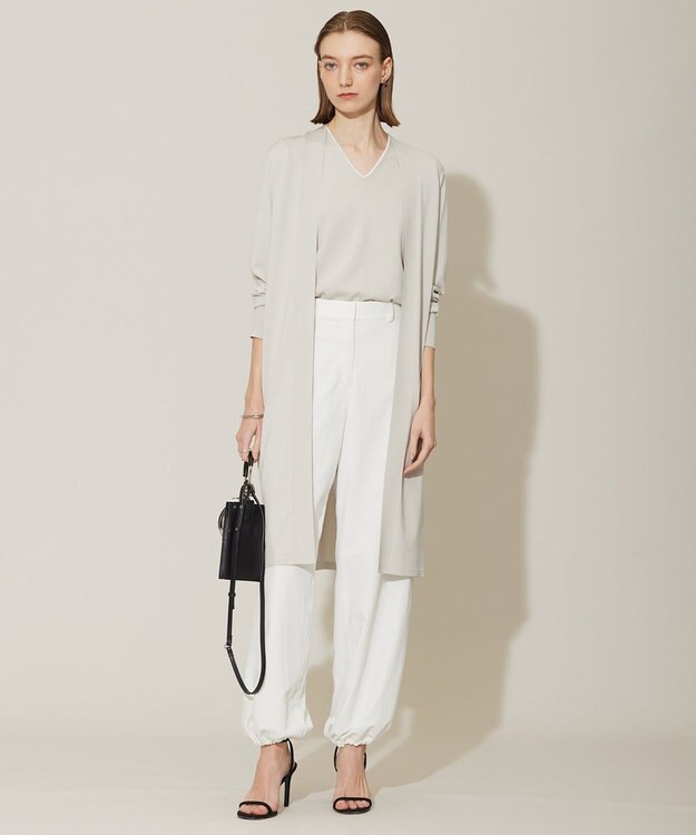 ICB 【WEB限定カラーあり・接触冷感・UVケア・洗える】 シンセティックハイゲージ 半袖ニット トープ系