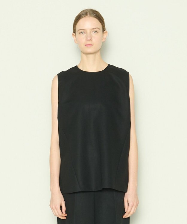 JOSEPH 【洗える】ボイルコットン　ブラウス Black