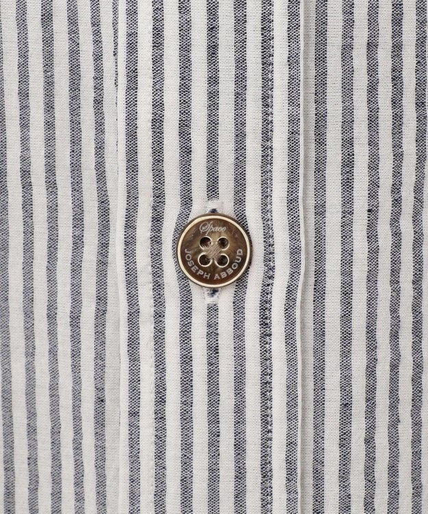 JOSEPH ABBOUD MOUNTAIN 【SPACE／UNISEX】オーガニックコットンリネンドライサッカー シャツ ネイビー系1