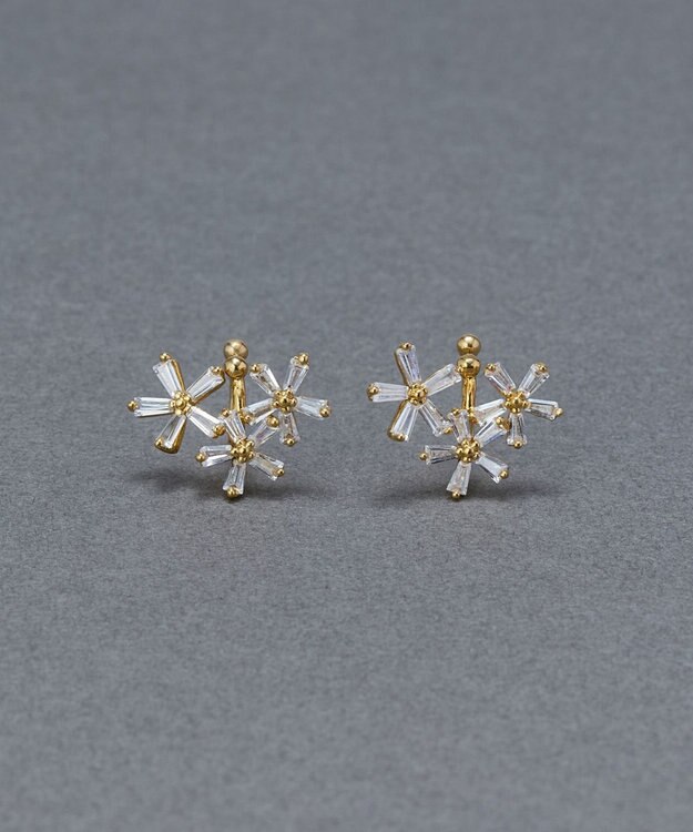 Phoebe フラワーガーデンカフイヤリング ゴールド