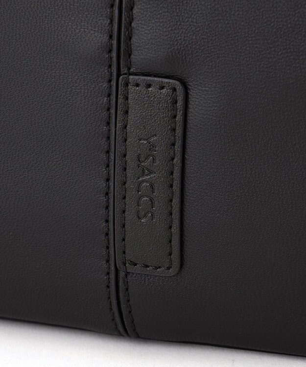 Y'SACCS イタリアンシープ　マルチポーチ付き　ホーボーバッグ ブラック