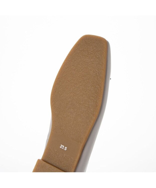 ing <ing>【WEB限定】スクエアトゥバレエシューズ ライトグレー