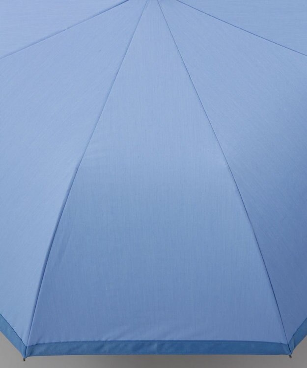 AURORA 【WEB・直営店限定】 グログラン晴雨兼用傘（折りたたみ・トップフラット） サックス