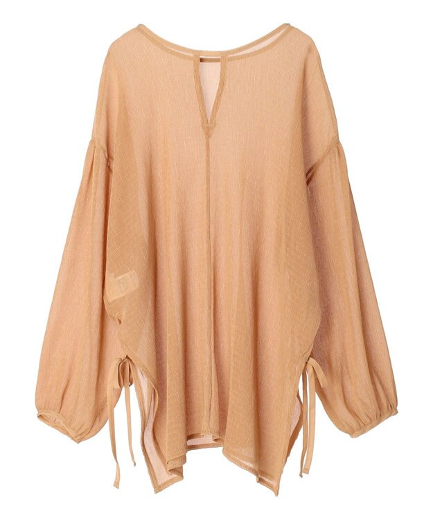 Green Parks 前後２Ｗａｙ　シフォンプリーツチュニック Beige