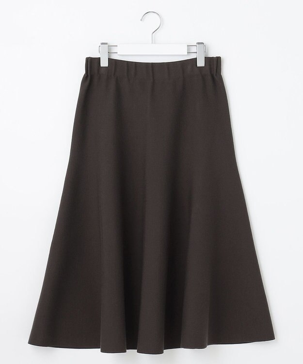 自由区 【洗える/セット着用可】レーヨンストレッチ マーメイドシルエット スカート ダークブラウン系