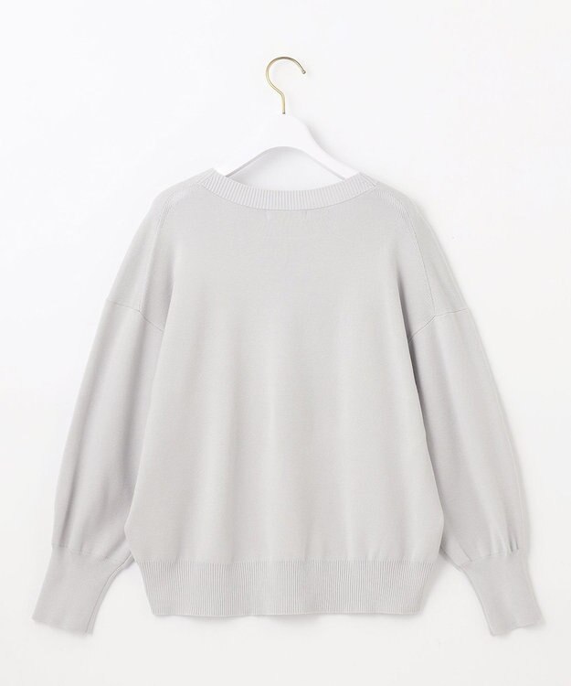 ANY SIS 【洗える】フロントライン ニット ミントグレー