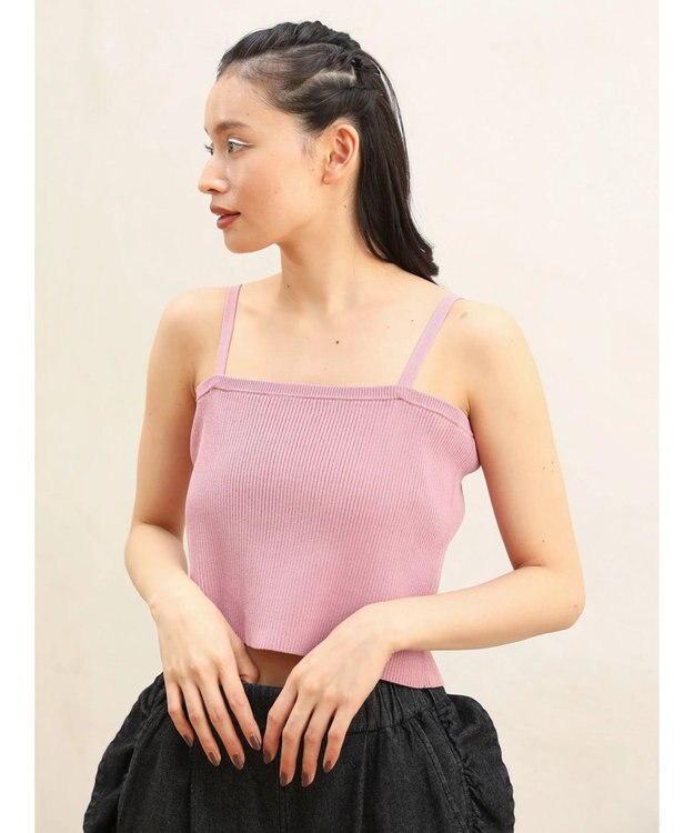 Green Parks ■ＥＳＣＡＲ　２ｗａｙ　ｗーｚｉｐ　ニットキャミ Pink