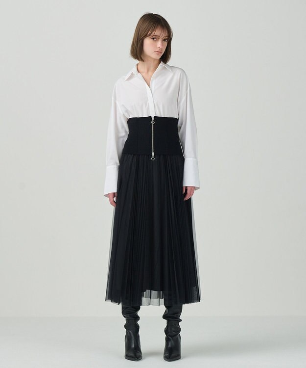 GRACE CONTINENTAL ニットベルト ブラック