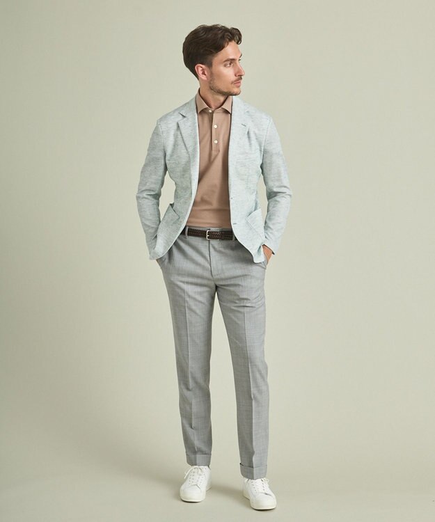 GOTAIRIKU 【ウォッシャブル】ノルマンディーリネン カーディガンジャケット（23年モデル） グリーン系8