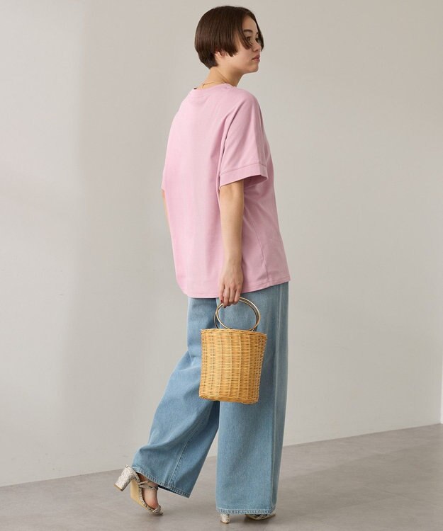 AMERICAN HOLIC 【接触冷感】スムースフレンチスリーブプルオーバー Pink