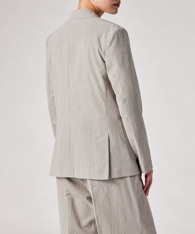 Paul Smith ストライプ シアサッカー ダブルブレスト ジャケット ベージュ