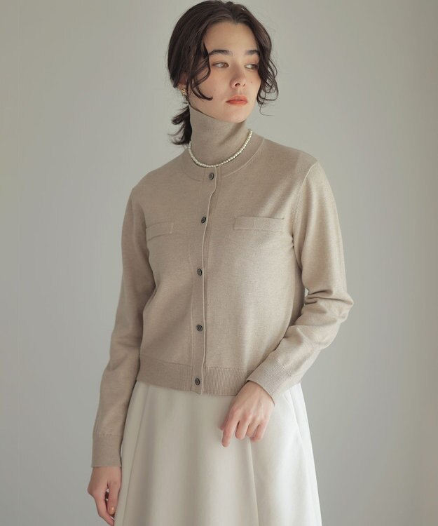 組曲 L ニューシックニット カーディガン ベージュ系