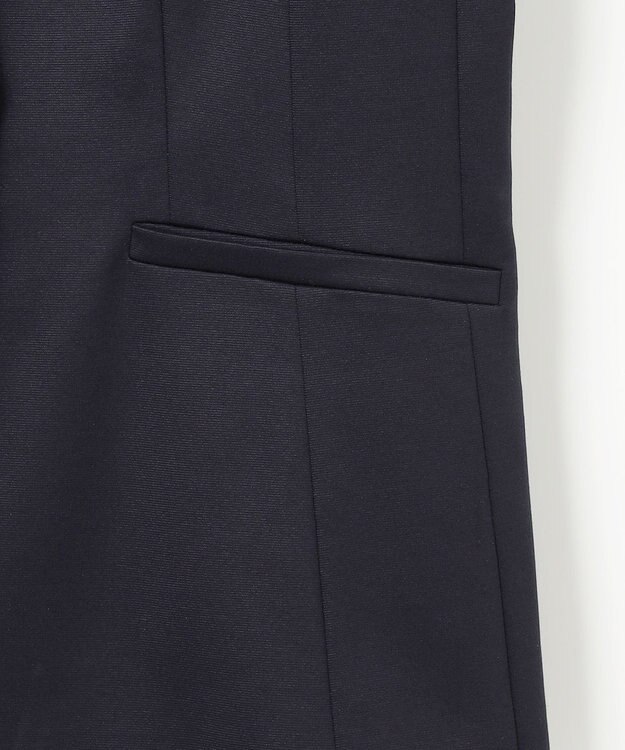 J.PRESS LADIES 【セットアップ対応・洗える・抗菌防臭】T/Cポンチ テーラード ジャケット ネイビー系