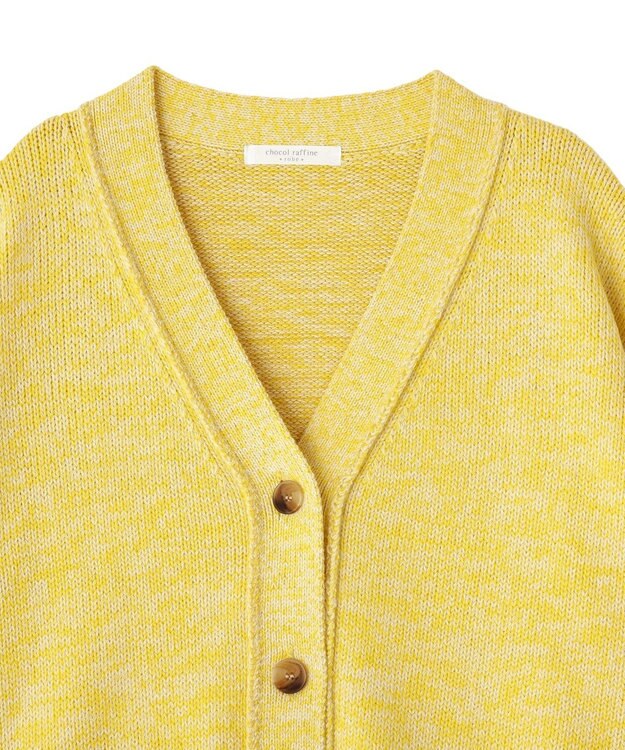 Green Parks ＭＩＸニットカーディガン Yellow