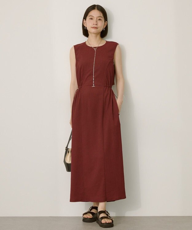 AMERICAN HOLIC バックホールドロストIラインワンピース【WEB限定カラー有り】 Wine