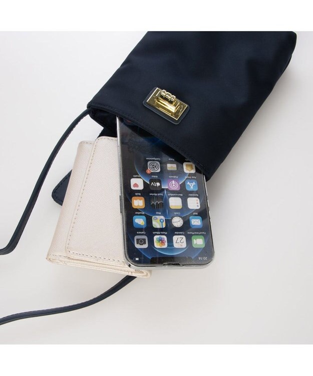 UNBILLION VERYコラボ ペルケ perche / 牛革フラップナイロンショルダーバッグ VERYコラボ ペルケ perche / 牛革フラップナイロンショルダーバッグ