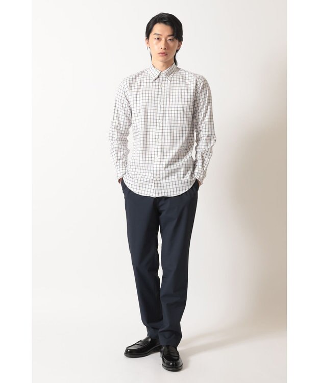 DAKS SIDGRAS ポプリンタッタソールシャツ ブルー