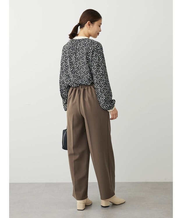 Green Parks ・ＥＬＥＮＣＡＲＥ　ＤＵＥコバナパイピングブラウス Black