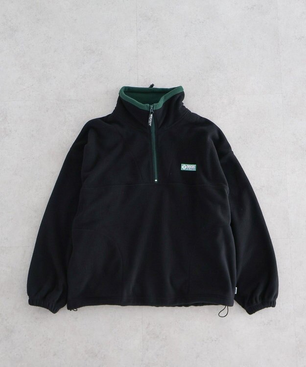 AMERICAN HOLIC Ｄｉｓｃｕｓ／ハーフＺＩＰフリースプルオーバー Black
