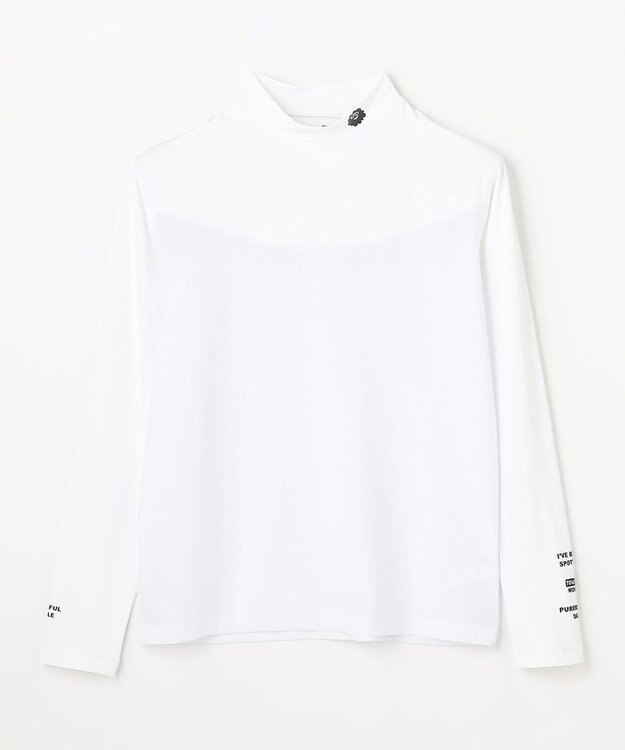 PW CIRCULUS 【WOMEN】UVメッシュコンビハイネックインナーシャツ  ゴルフウェア レディース ホワイト系