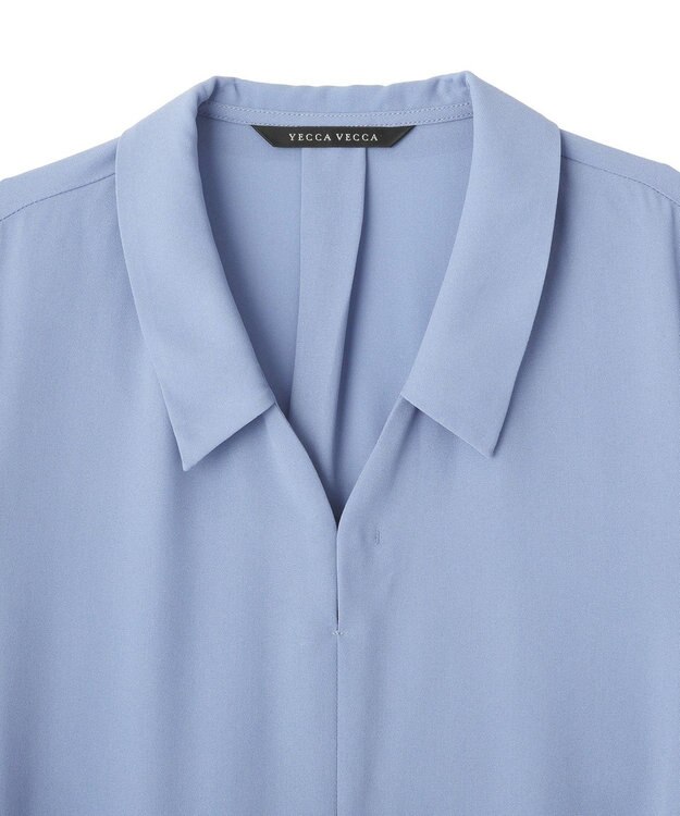 YECCA VECCA スカーフ付きブラウス Blue