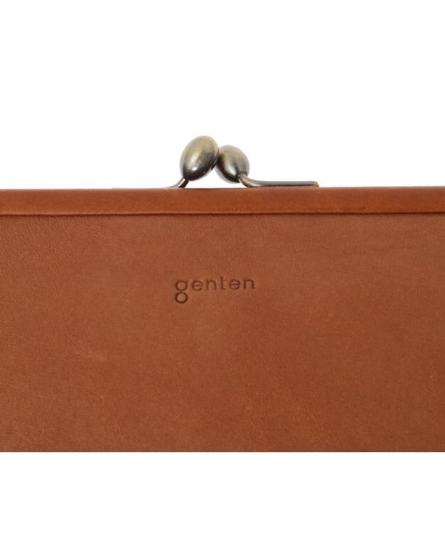 genten gソフト2 口金長財布 チャ