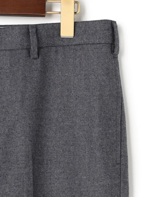 J.PRESS MEN 【ストレッチ / 洗える】トリートメントウール フランネル スラックス ライトグレー系