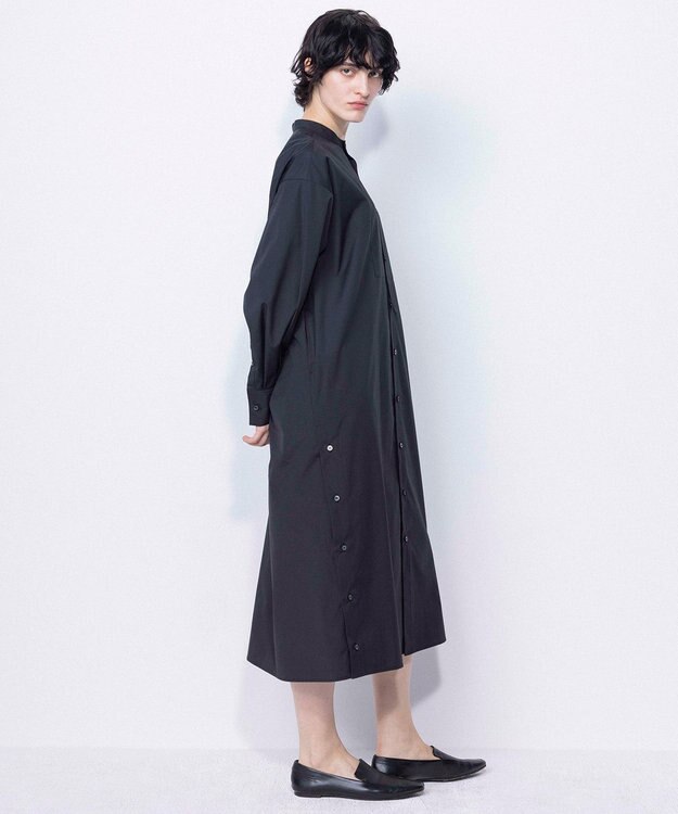 NAVE 【ReNAVE・セットアップ可/洗える/接触冷感/UVケア】コットンポリブロード ワンピース ブラック系