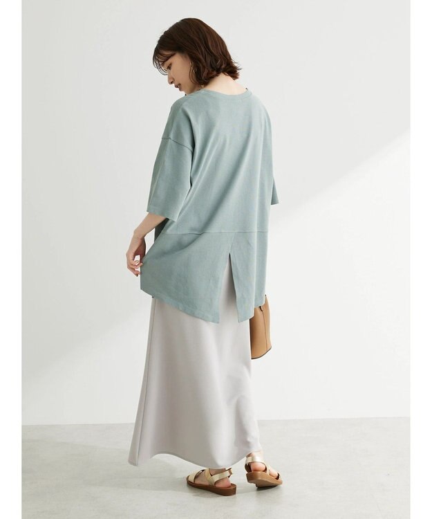 Green Parks バックスリットカットチュニック Mint