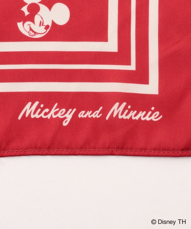 ANY 【ディズニー】ミッキーマウス/ミッキーマウス＆ミニーマウススカーフ レッド