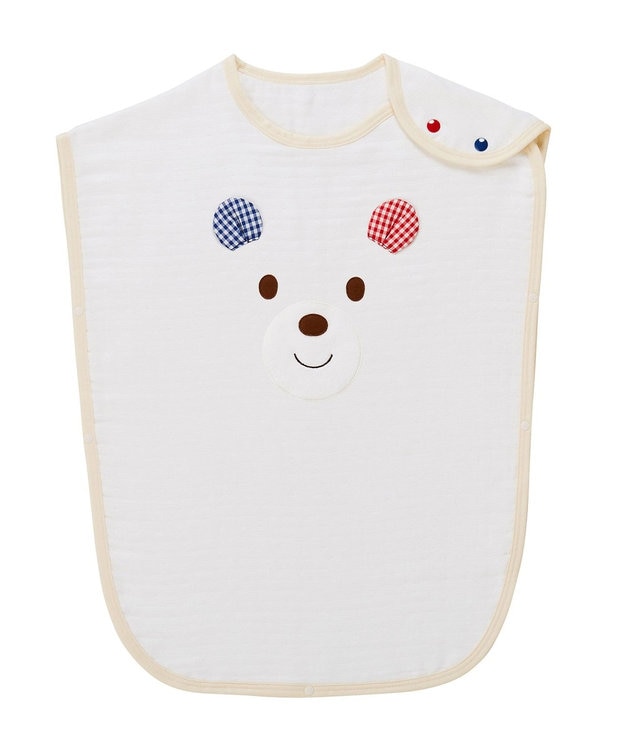 MIKI HOUSE HOT BISCUITS 顔ドン六重織ガーゼスリーパーギフトセット【BOX付き】 白