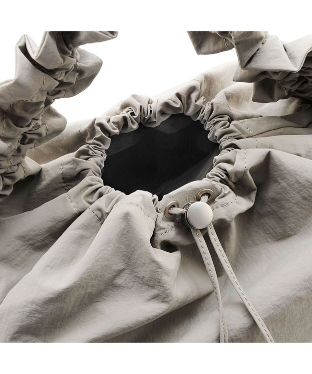 MioFIRANO DRAPE C001 ハンドバッグ 2WAY はっ水 LIGHT GRAY