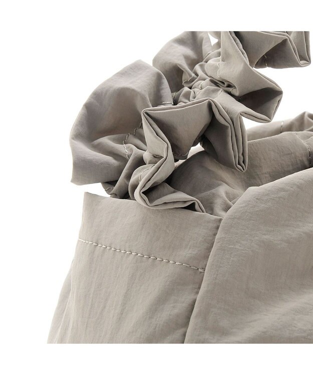 MioFIRANO DRAPE C001 ハンドバッグ 2WAY はっ水 LIGHT GRAY