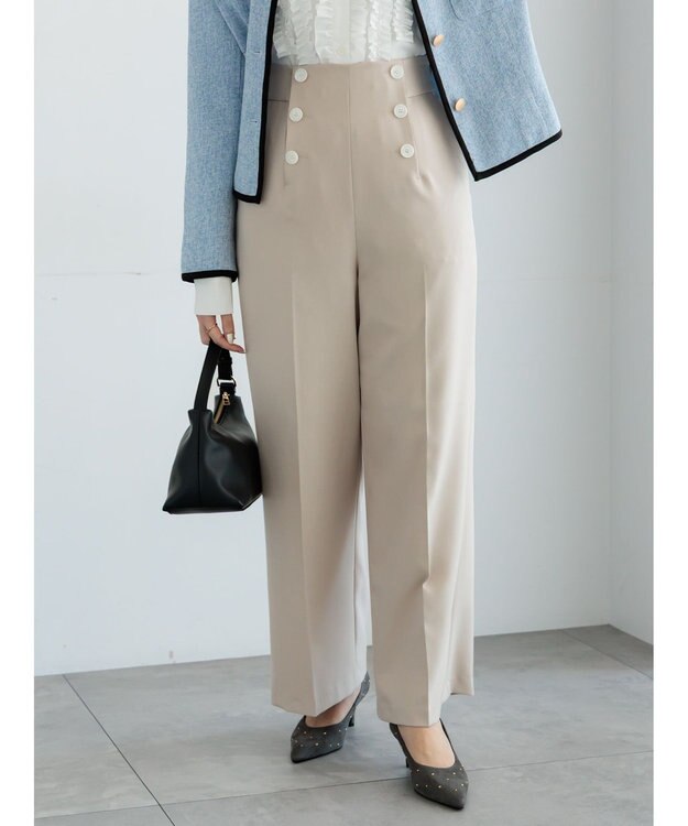 Te chichi パウダーツイルマリンスラックス《2026 spring catalog item》 ベージュ