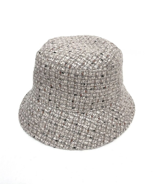 ATRENA ファンシーツイードバケット ベージュ