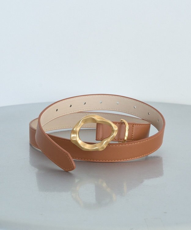 earth music&ecology ニュアンスバックルベルト Light Brown