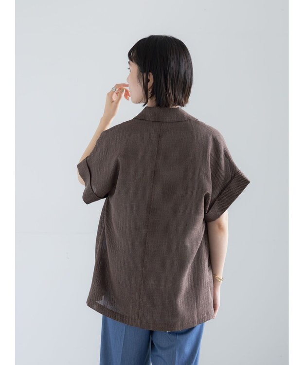 Te chichi カラミメッシュジャケット《2026 SUMMER LOOK item》 ブラウン