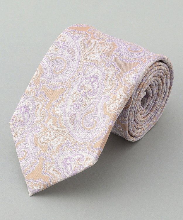 GOTAIRIKU GOTAIRIKU別注【日本製】シルク ネクタイ_ペイズリー柄 ベージュ系4