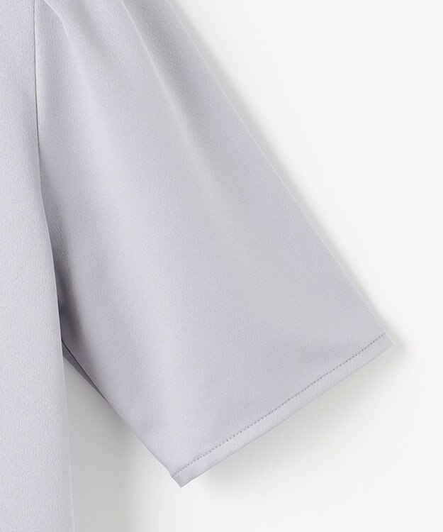 ANY SIS 【2WAY】サテン ブラウス ライトグレー