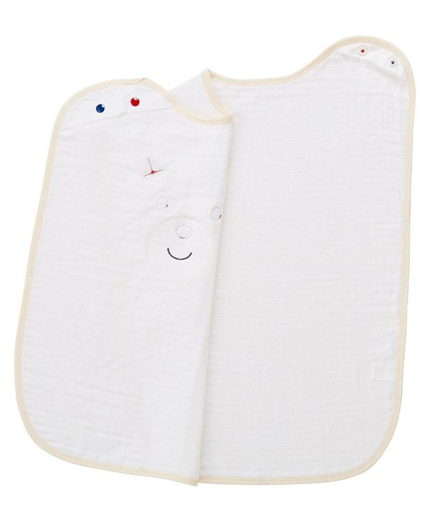 MIKI HOUSE HOT BISCUITS 顔ドン六重織ガーゼスリーパーギフトセット【BOX付き】 白