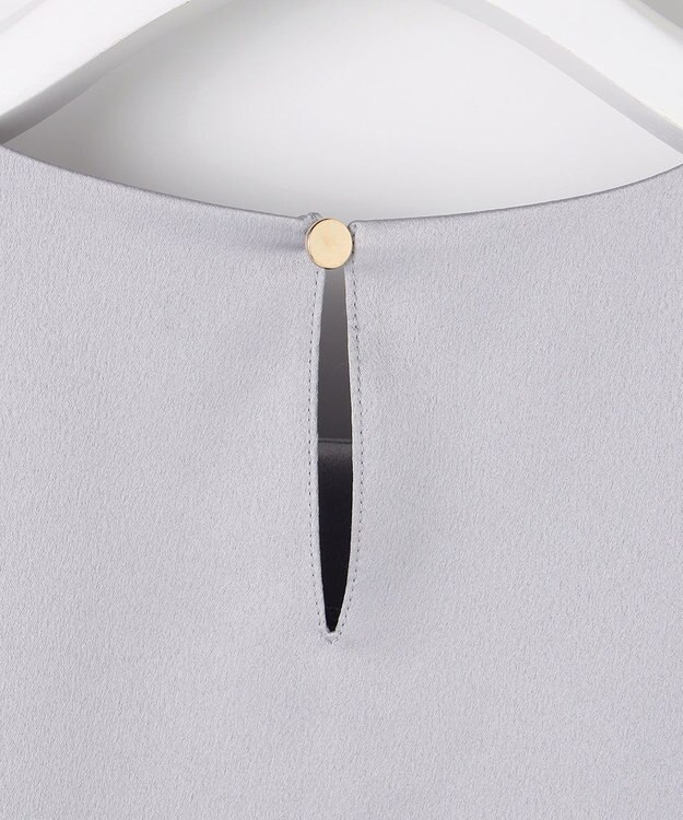 ANY SIS 【2WAY】サテン ブラウス ライトグレー