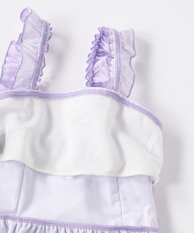 OP／FILA 【marie claire ENFANTS】フリルセパレート水着 パープル