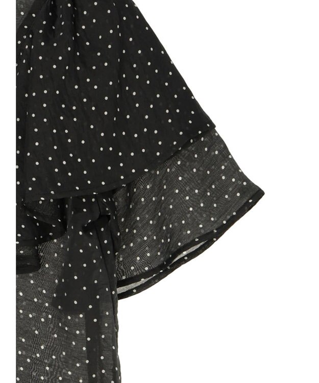 AMERICAN HOLIC 接触冷感シアーフリルブラウス Dot