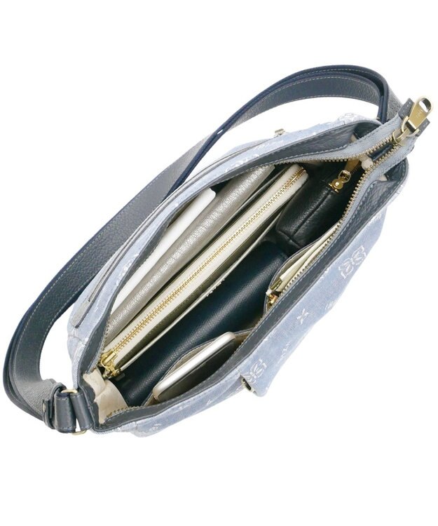 IBIZA アスール　ロゴデニム　ショルダーバッグ 水色