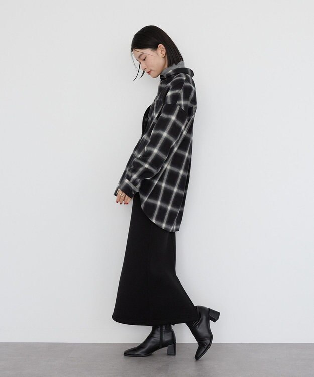 AMERICAN HOLIC バックタックチェックビエラシャツ Black